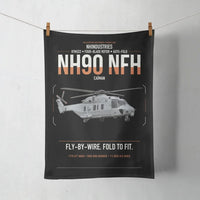 Thumbnail for NHIndustries NH90 NFH Caïman design on black towel