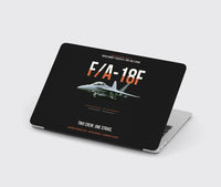 Thumbnail for F-A-18F Super Hornet Block III Two Crew One Strike design on black MacBook case