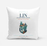 Thumbnail for Milano Linate Airport (LIN) design on white pillow