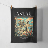 Thumbnail for AKTAU - Poster - Towel - Black