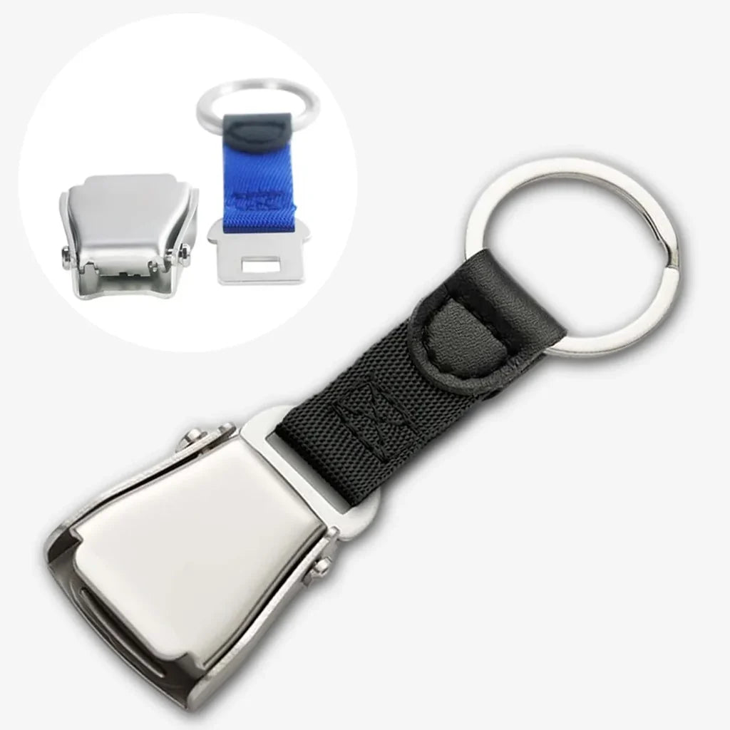 No Airplane aviation shaped key chain, durable metal alloy.