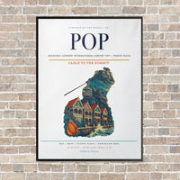 Thumbnail for Gregorio Luperón International Airport POP — Puerto Plata vertical canvas print - framed - white background