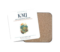 Thumbnail for Aso Kumamoto Airport (KMJ) design on white 1 piece coaster
