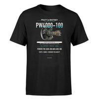 Thumbnail for PW4000-100 design on black single side