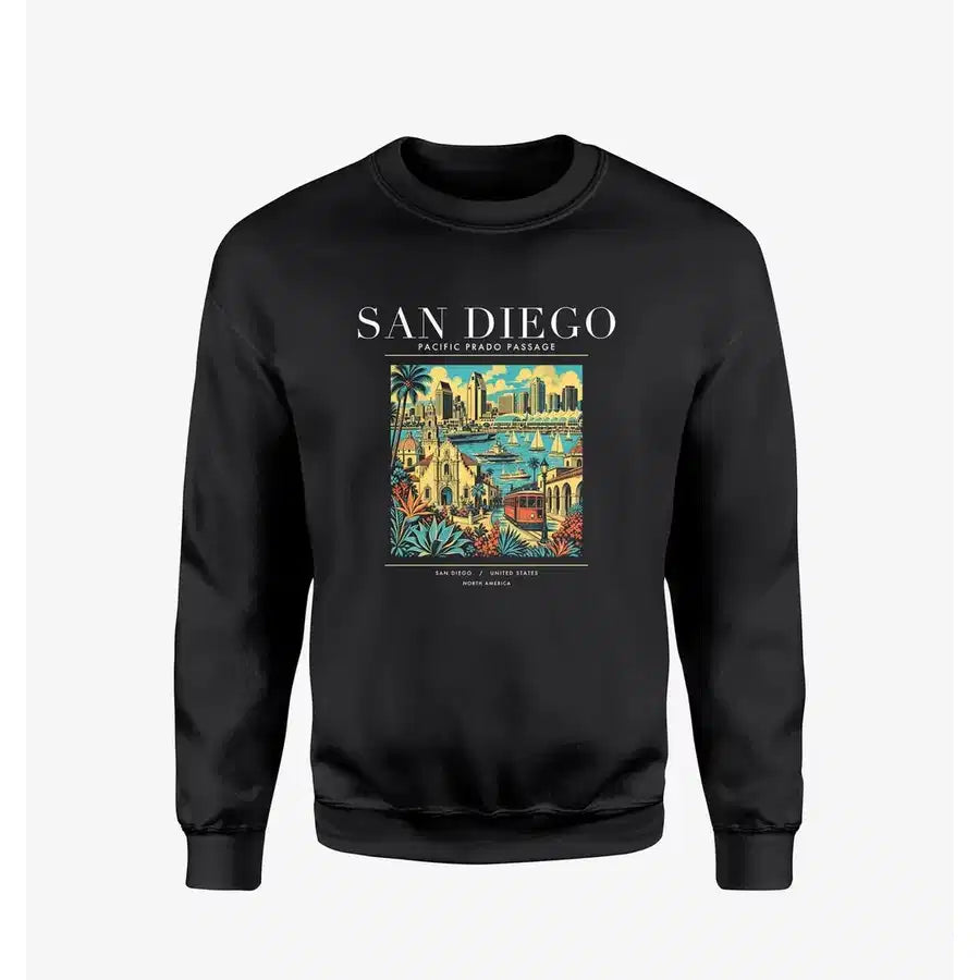 SAN DIEGO - Poster - Sweatshirt - Black
