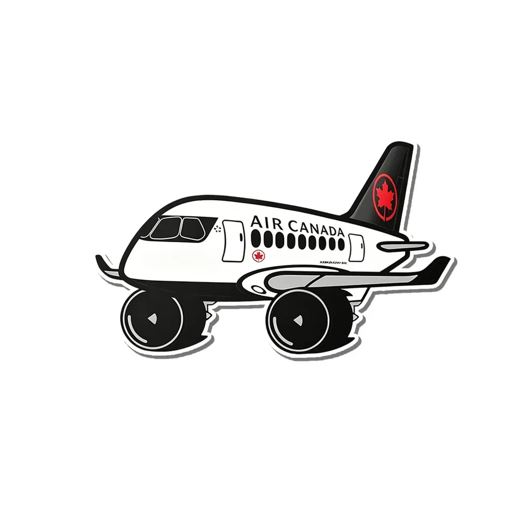 Air Canada Airbus A220 aviation design airplane sticker in weather-resistant vinyl.