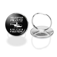 Thumbnail for Helicopter Pilots Get It Up Faster aviation ring in stainless steel.