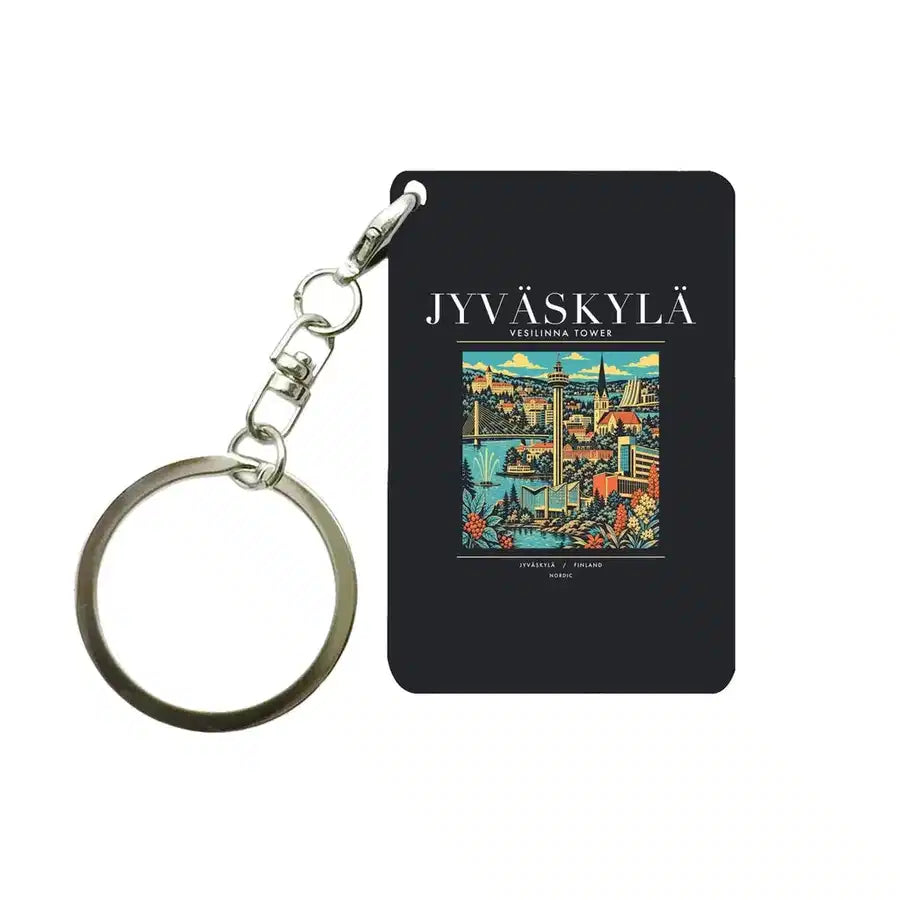 JYVÄSKYLÄ - Poster - Key Chain - Black