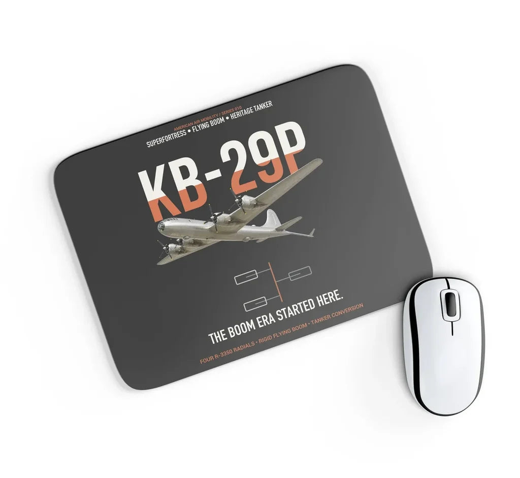 KB-29P SUPERFORTRESS design on black rectangle mouse pad
