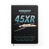 Thumbnail for Bombardier Learjet 45XR design on black notebook