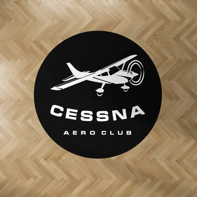 Cessna Aeroclub Carpet & Floor Mats (Round) aviation design on durable carpet pile with non-slip backing round carpet floor mats.