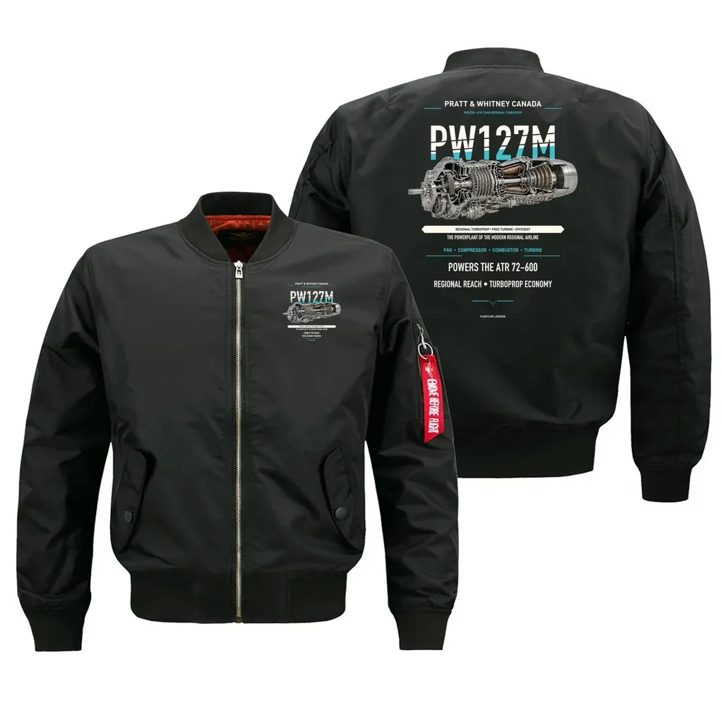 PW127M design on black bomber