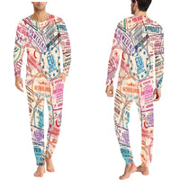 Thumbnail for Passport Stamps men pajamas - view 1