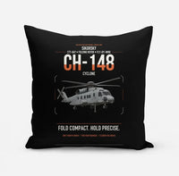 Thumbnail for Sikorsky CH-148 Cyclone design on black pillow