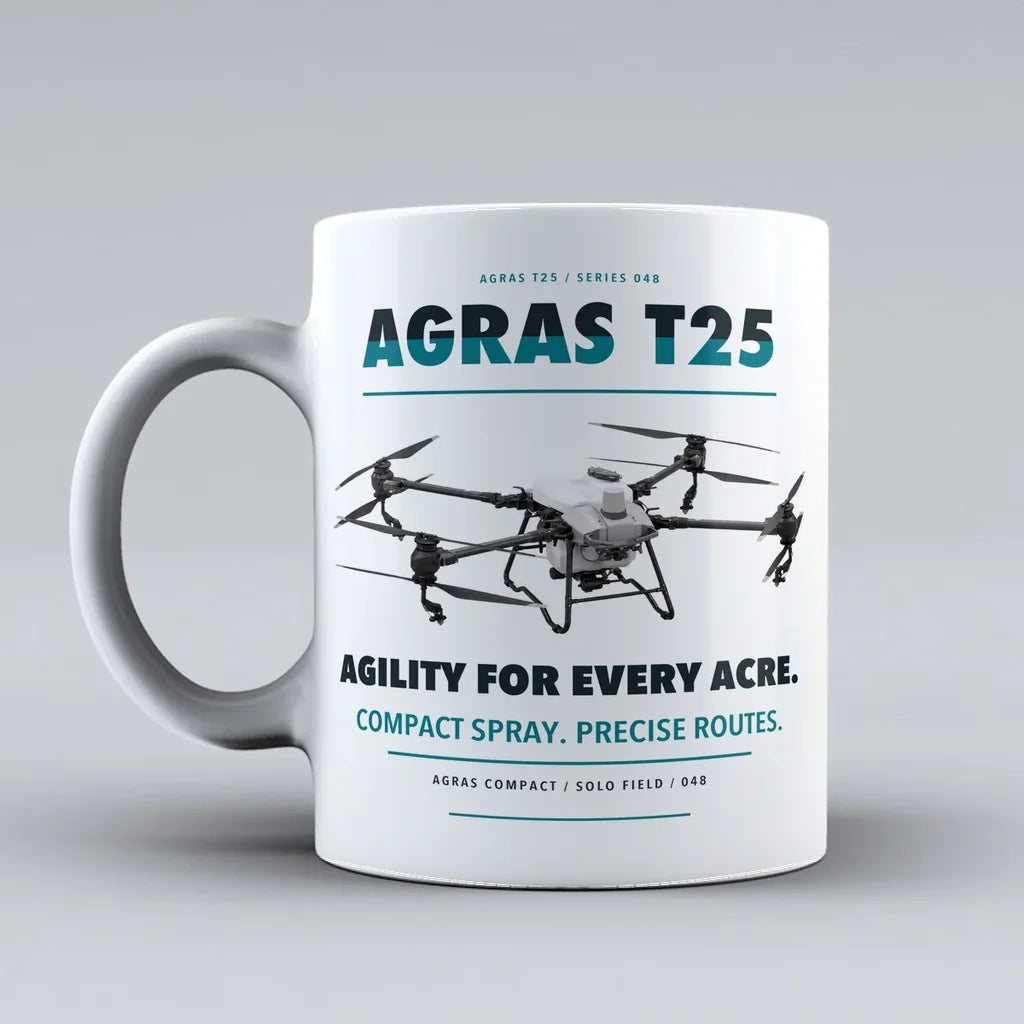 Agras T25 Mug design on white dji