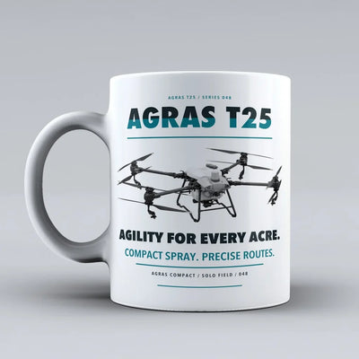 Agras T25 Mug design on white dji