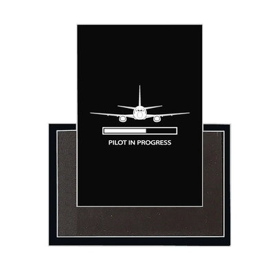 Pilot In Progress aviation design magnet in strong neodymium core.