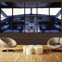 Thumbnail for Airbus A320 Cockpit Wide canvas - 5 Pieces