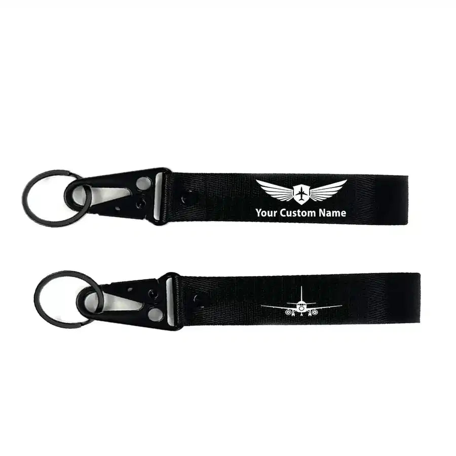 Sukhoi Superjet 100 Silhouette aviation hawk-shaped key chain, durable metal alloy.