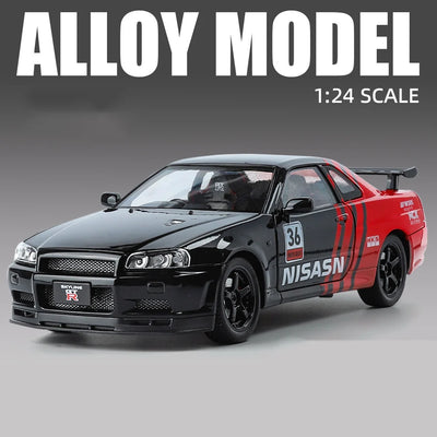 1:24 Nissan GTR Skylin Fast Model