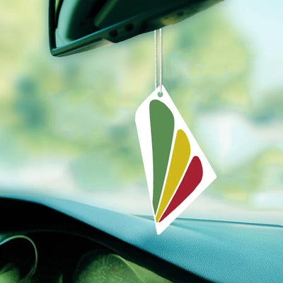 Ethiopian Airlines Car aviation design on scented aviation-themed paper car air freshener.