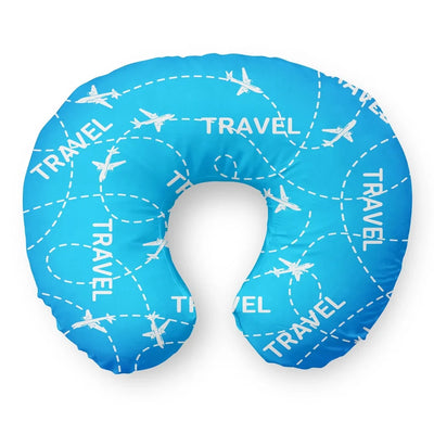 Travel & Planes Travel & Boppy aviation design on memory foam with soft cover travel pillow.