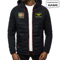 Thumbnail for Colourful Cabin Crew aviation design printed on lightweight breathable shell sportive jacket.