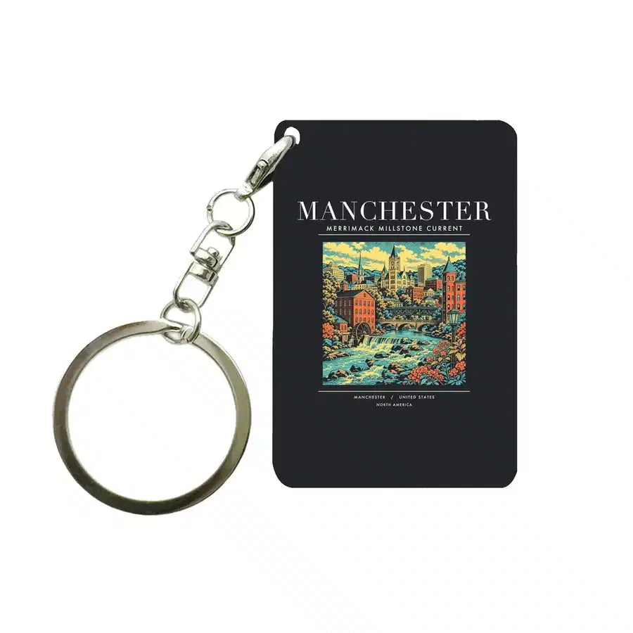 MANCHESTER - Poster - Key Chain - Black