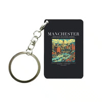 Thumbnail for MANCHESTER - Poster - Key Chain - Black