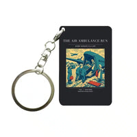 Thumbnail for VINTAGE G4506 - The Air Ambulance Run - Designed Key Chain design on black