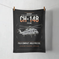Thumbnail for Sikorsky CH-148 Cyclone design on black towel