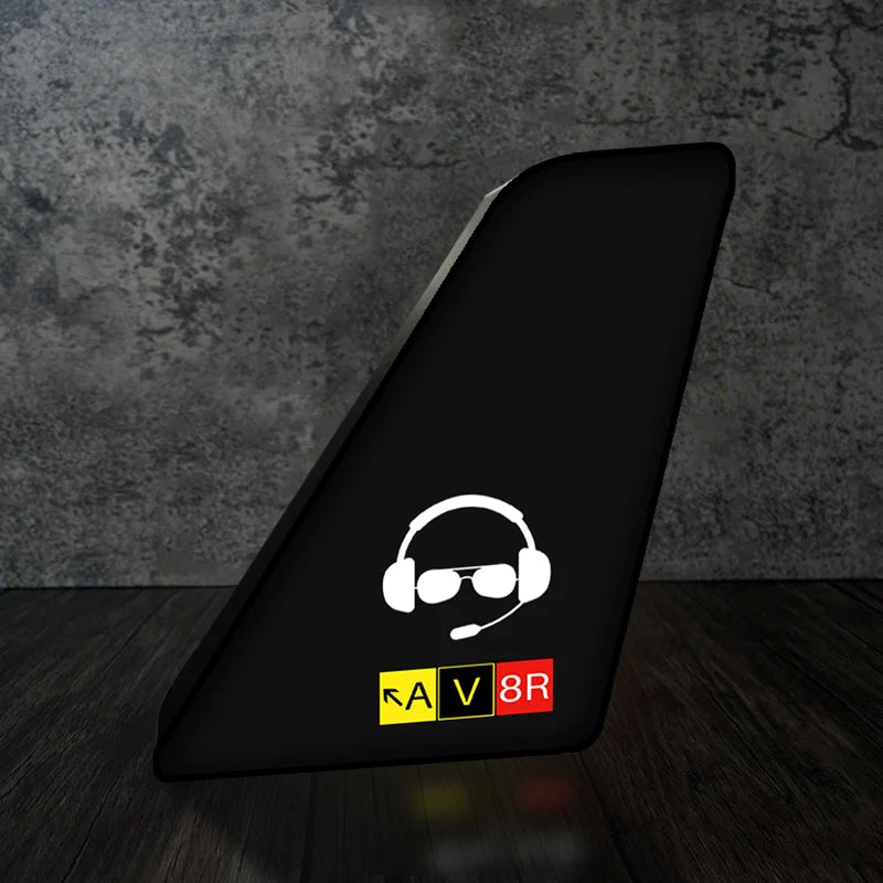 AV8R 2 Led Aircraft Tail aviation design on premium acrylic with LED 3D aircraft tail lamp.