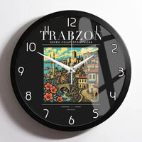 Thumbnail for TRABZON - Poster - Wall Clock Framed - Black