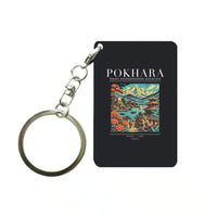 Thumbnail for POKHARA - Poster - Key Chain - Black