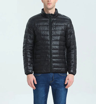 NO aviation design printed on quilted padding with insulated lining padded jacket.