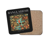 Thumbnail for BANGLADESH - Poster - Coaster - Black