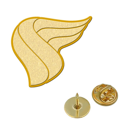 Oman Airlines aviation hollow pin in polished alloy.