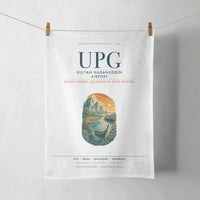 Thumbnail for Sultan Hasanuddin Airport (UPG) design on white towel