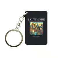 Thumbnail for BALTIMORE - Poster - Key Chain - Black