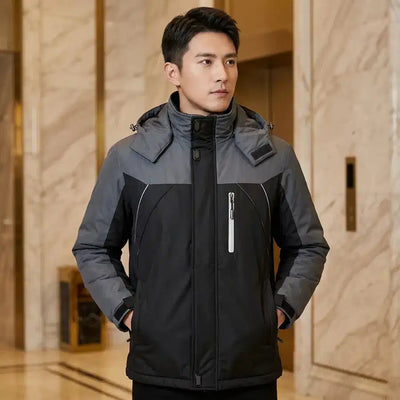 Pilot jacket on model — editorial