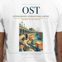 Thumbnail for Ostend-Bruges International Airport (OST) double-side t-shirt design close-up cover