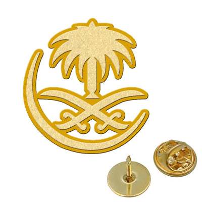 Saudi Arabian Airlines aviation hollow pin in polished alloy.