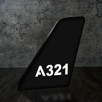 Thumbnail for Airbus A321 Flat Text Led Aircraft Tail aviation art 3D aircraft tail lamp in premium acrylic with LED.