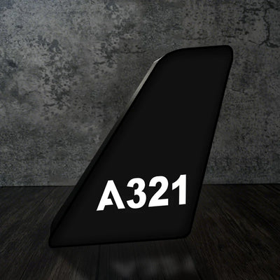 Airbus A321 Flat Text Led Aircraft Tail aviation art 3D aircraft tail lamp in premium acrylic with LED.