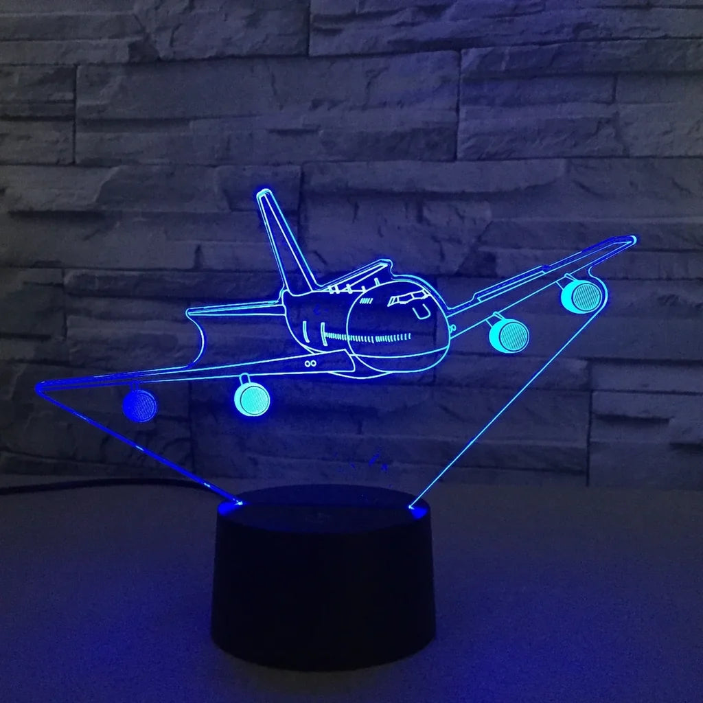 Customisable Boeing 747 3D Lamp - view 2