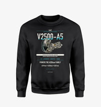 Thumbnail for V2500-A5 design on black sweatshirt