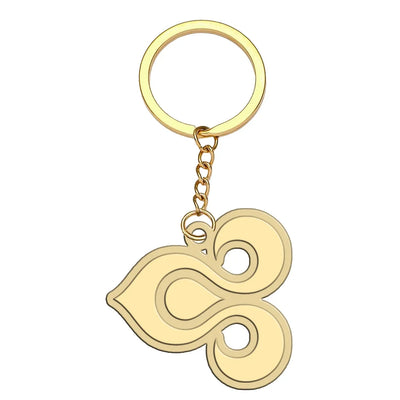 Thai Airways aviation hollow key chain in polished alloy.