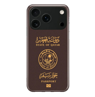 Qatar Passport iPhone Case