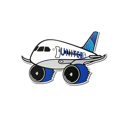 United Airlines B787 aviation design airplane sticker in weather-resistant vinyl.