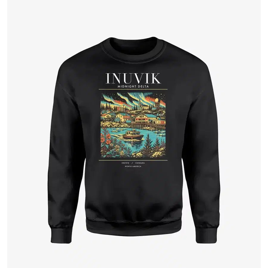 INUVIK - Poster - Sweatshirt - Black